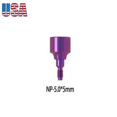 Dental Healing Abutment Cap Cover Screw Fit Nobel Active RP NP Height 3/5/7mm