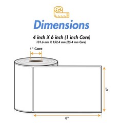 Officesmartlabels 4 X 6 Direct – Printers And 1 Core Permanent