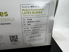 MED PRIDE Medical Latex Examination Gloves (X-Large, 100-Count) Ultra-Strong 5 m