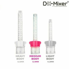 480(10Pks) DX-Mixer Dental Impression Mixing Tips Ratio 6.5/5.4/4.2mm Made Korea