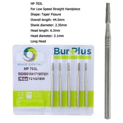 Wave Dental Carbide Burs Straight Surgical Burs Low Speed HP 557 702 703L 44.5mm