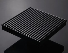 6 Inch Square Shower Drain with Removable Wedge Wire Pattern Grate,… Fast Ship