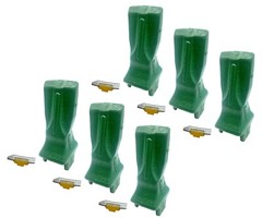 6 – Excavator, Loader Bucket Teeth w/ Pins, 30GPE, Fits Volvo DRP Tooth Systems