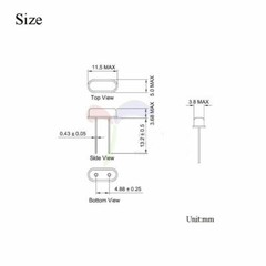4.000-48.000MHz 49S Quartz Passive Crystal Oscillator Resonator ±20PPM DIP 2-Pin