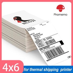 4×6 Thermal Shipping Labels Pack of 500pcs Direct Thermal Printer Fanfold Labels