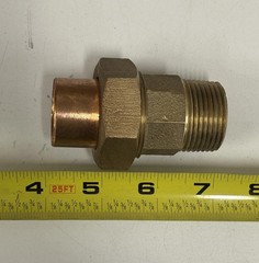 1 in. Nibco Fitting Union C x M – Cast solder cup and male NPT threads