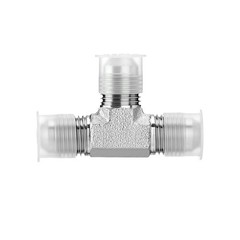 5PCS JIC Male 37° Flare Union Tee Hydraulic Fittings 3/8″ JIC Male x Male x Male