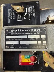 BOLTSWITCH VL3612-ST Bolted Pressure Contact Switch 3000 Amp 600 Volt 3 Phase