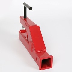 Red Clamp On Trailer Hitch 2″ Ball Mount Receiver Deere Bobcat Tractor Bucket