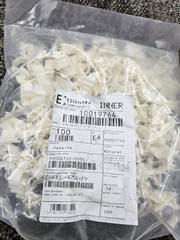 (QTY 100) Essentra 10019764 Push Mount Cable Clamp Lockable White