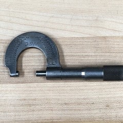 THE L.S. STARRETT CO. ATHOL MASS USA OUTSIDE MICROMETER 209-C 0-1″ VTG