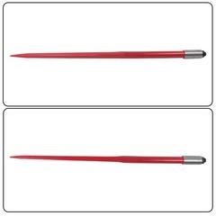 Hay Spear Attachment 49″ With 2 Stabilizer Spears 3000 Lbs Capacity Bale Forks