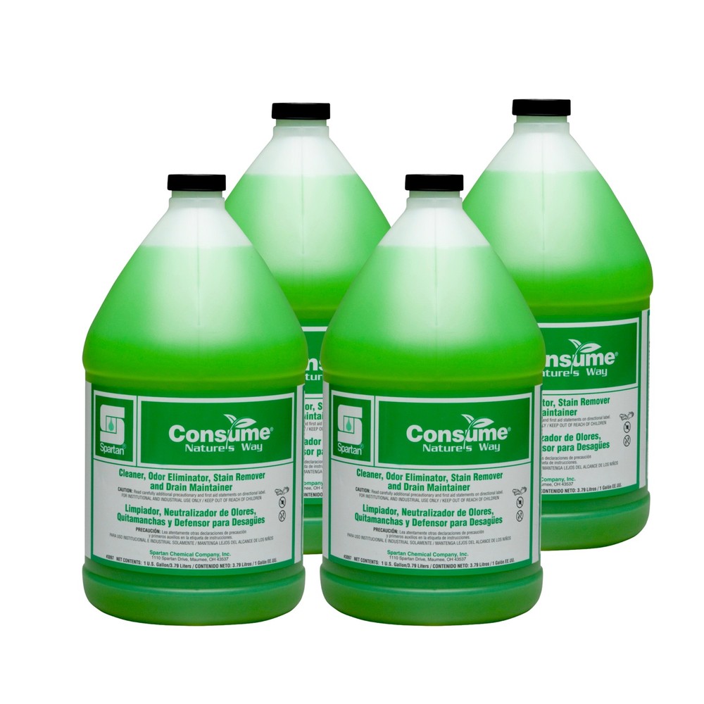 Case of 4 Gallons Spartan Consume Nature’s Way Odor Eliminator