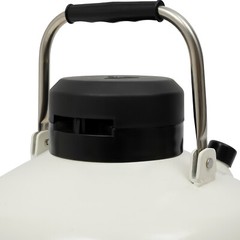 10L Liquid Nitrogen Container LN2 Nitrogen Cryogenic Container Tank 5cm Caliber