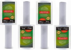 4-Pack Industrial Mini Clear Stretch Wrap Film 80 Gauge 5.1″ x 1000Ft