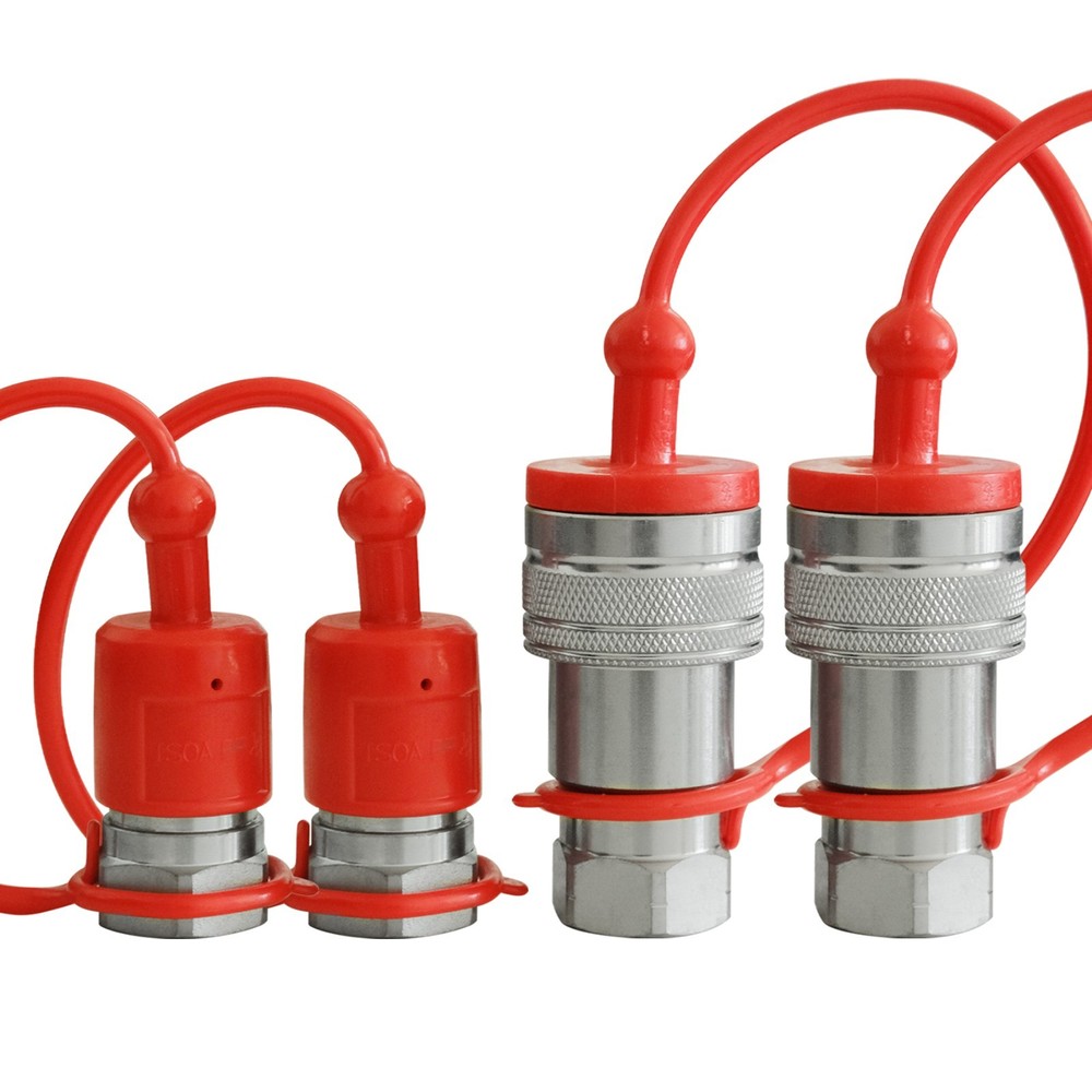1/2″ Ag Hydraulic ISO 5675 Quick Connect Tractor Couplers with Dust Cap – 2 SET