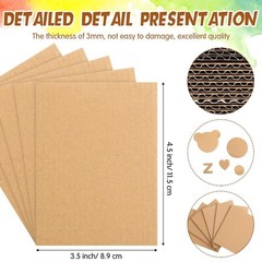 50 Pack Corrugated Cardboard Sheets Flat Cardboard Sheets Cardboard Inserts F…