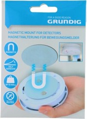 Grundig Smoke Alarm 10 Year Battery Life 85dB Inc + 3M Adhesive Pad Set