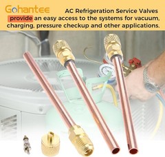 Efficient HVAC 10-Pack Access Valves 1/4” SAE x 1/4” OD – Easy Installation