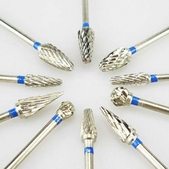 10 Pcs Dental Lab Polishing Bur Drills Tungsten Steel Carbide Burs Burrs 2.35MM