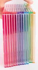 Memorex Multi-Color (5 Colors) Slim CD DVD Disc Jewel Cases Fourteen (14) Total