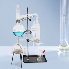 New 500ml Lab Distillation Apparatus Essential Oil Pure Water Glassware KitsUS