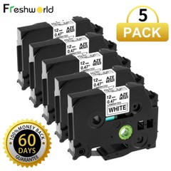 5pk Compatible Label Maker Tape 12mm for Brother P-Touch TZ-231 TZe-231 PT-D210