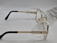 VINTAGE 1990s CREWS-ENGINEER Z87 SAFETY GLASSES SIDE SHIELDS GOLD FRAMES