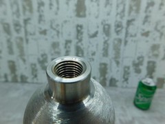 Whitey DOT-Compliant Sample Cylinder, 1/4″ FNPT ,316L-HD4-500CC, DOT-3E1800