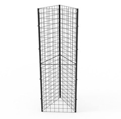 FixtureDisplays® 2’x 6′ (Come in 2 PCS of 2×3′) Black Wire Grid Panel