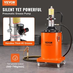 VEVOR Grease Pump Air Operated Grease Pump 5 Gallon 13 ft Hose Grease Bucket