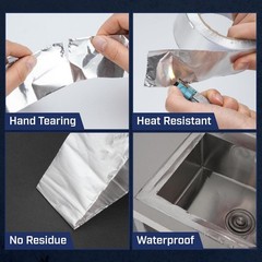 Bates- Aluminum Foil Tape, 2 Inch x 25 Yard, 3.6 Mil, HVAC Heat Tape for Ductwor