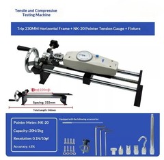 Horizontal Hand-Crank Tensile Tester Base Test Stand Laboratory Testing Machine