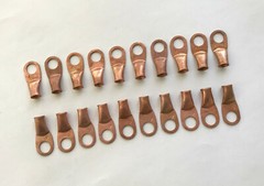 (20) 4 GAUGE AWG X 3/8 in COPPER LUG BATTERY CABLE CONNECTOR TERMINAL