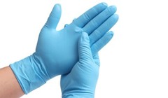 Synguard Nitrile Exam Gloves Size L, 100pcs/box, 10boxes/ctn