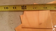 copper shim 2.4″ x 2″ 0.023″ Welding 027 .023 023 Sheet Rectangle TEN PIECE