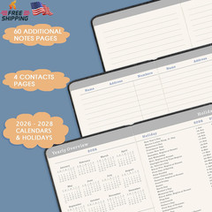 2026-2029 Pocket Planner – 3 Year Monthly Planner 2026-2029, Jul.2026 – Jun.2029