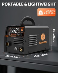 HZXVOGEN 3 in 1 MIG Welder 200Amp Flux MIG/Lift TIG/MMA Welding Machine
