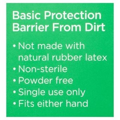 Vinyl Examination Gloves L XL 100 Count Disposable Powder Free Non Latex White