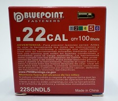 Bluepoint 22SGNDL5 Red .22 Caliber Neck Down Single Shot Powder Loads