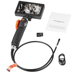 Borescope Endoscope Two-Way 180° Articulating 5″ IPS 8X Zoom 6.4mm Lens