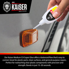Der Kaiser Medium Cyanoacrylate (CA) Super Glue – 2 oz Bottle