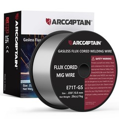 ARCCAPTAIN Flux Core Welding Wire E71T-GS .030” 0.8mm 2Lb Spool Gasless MIG New