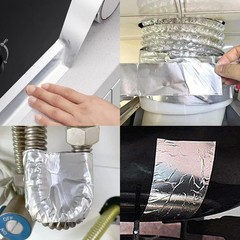Aluminum Foil Tape 2″ x 65ft | 3.9 Mil High-Temp HVAC Tape for Ductwork & Vents