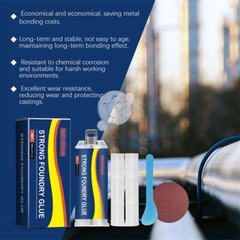 Strong Foundry Glue,Metal Repair Glue, AB Metal Glue Heary Duty Weld 85ml