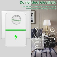 2PcsEnergy Saving Device Stopwatt Electricity Saving Box Stabilize VoltageDevice