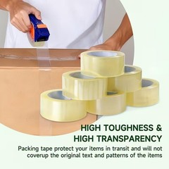 Clear Packing Tape 1 Pcs. 2″ X 110 Yards, 1.8 MIL BOPP Transparent Shipping Tape
