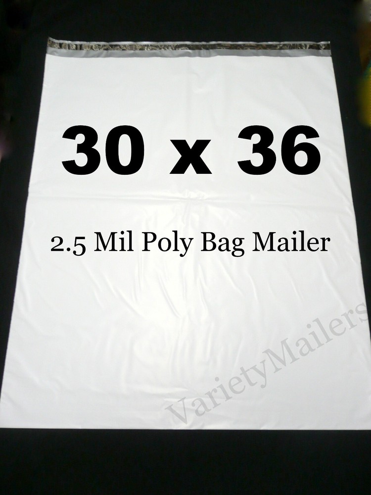 2 Poly Bag Mailer 30”x 36” / 2.5 Mil Quality EXTRA LARGE Shipping Bags 30×36