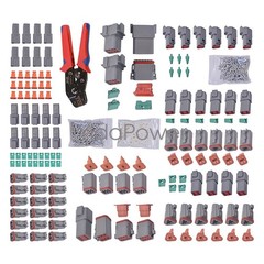 US Deutsch DT Connector Plug Kit 1750PCS With Crimp Tool Automotive #DT-KIT3-TR
