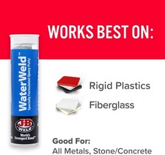 WaterWeld, 1 Hour Cure, Epoxy Putty Stick – 2 Pack, Off-White